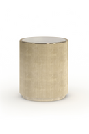 Glass Top Barrel End Table | Caracole Love | Oroatrade.com