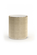 Glass Top Barrel End Table | Caracole Love | Oroatrade.com