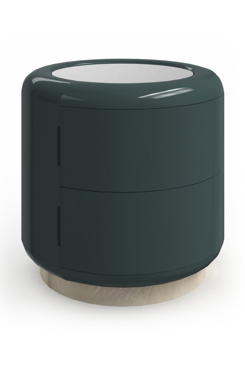 Green Cylindrical Side Table | Caracole Gelee | Oroatrade.com