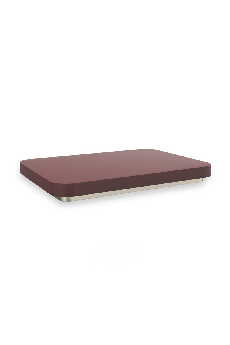 Red Gloss Square Accent Tray | Caracole Periphery | Oroatrade.com
