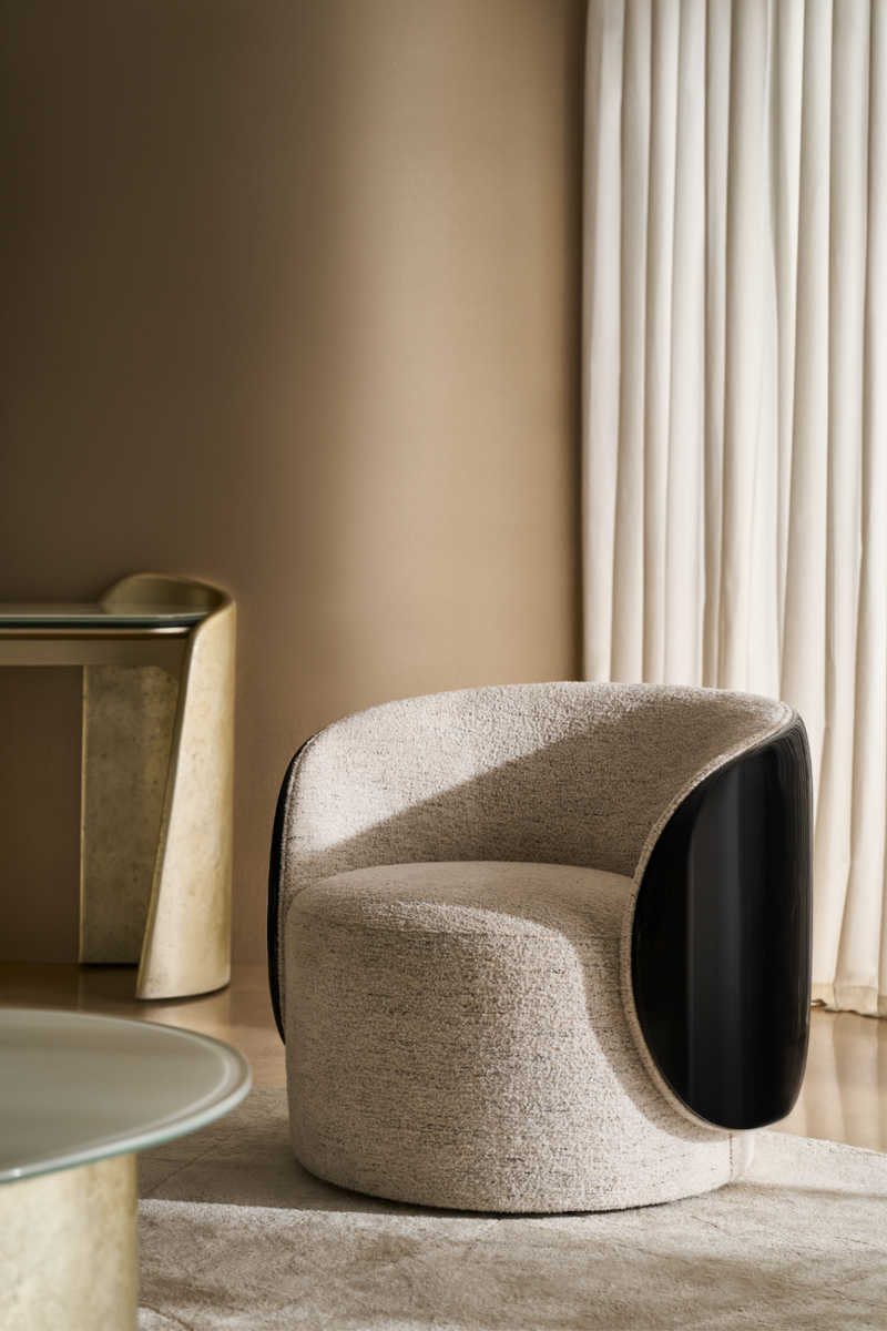 Oval Frosted Glass Console | Caracole Bauble | Oroatrade.com