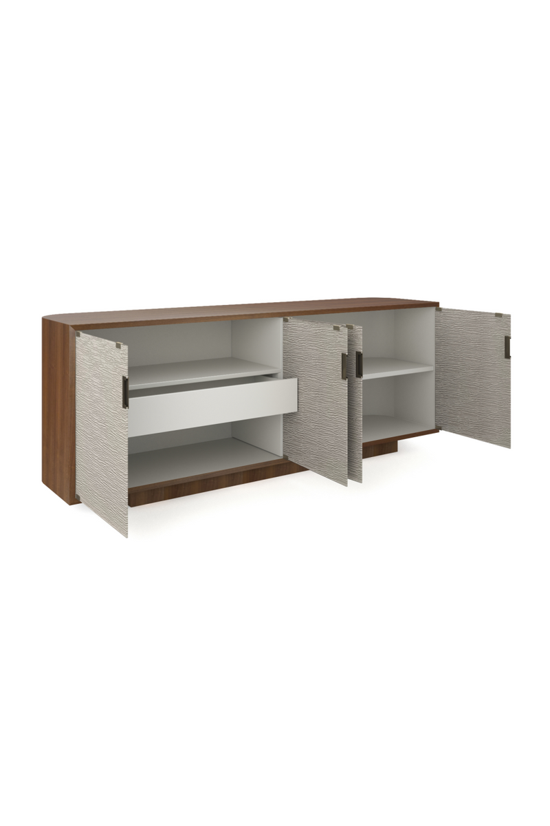 Textured Glass 4-Door Sideboard | Caracole Drift | Oroatrade.com