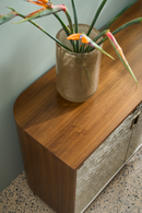 Textured Glass 4-Door Sideboard | Caracole Drift | Oroatrade.com