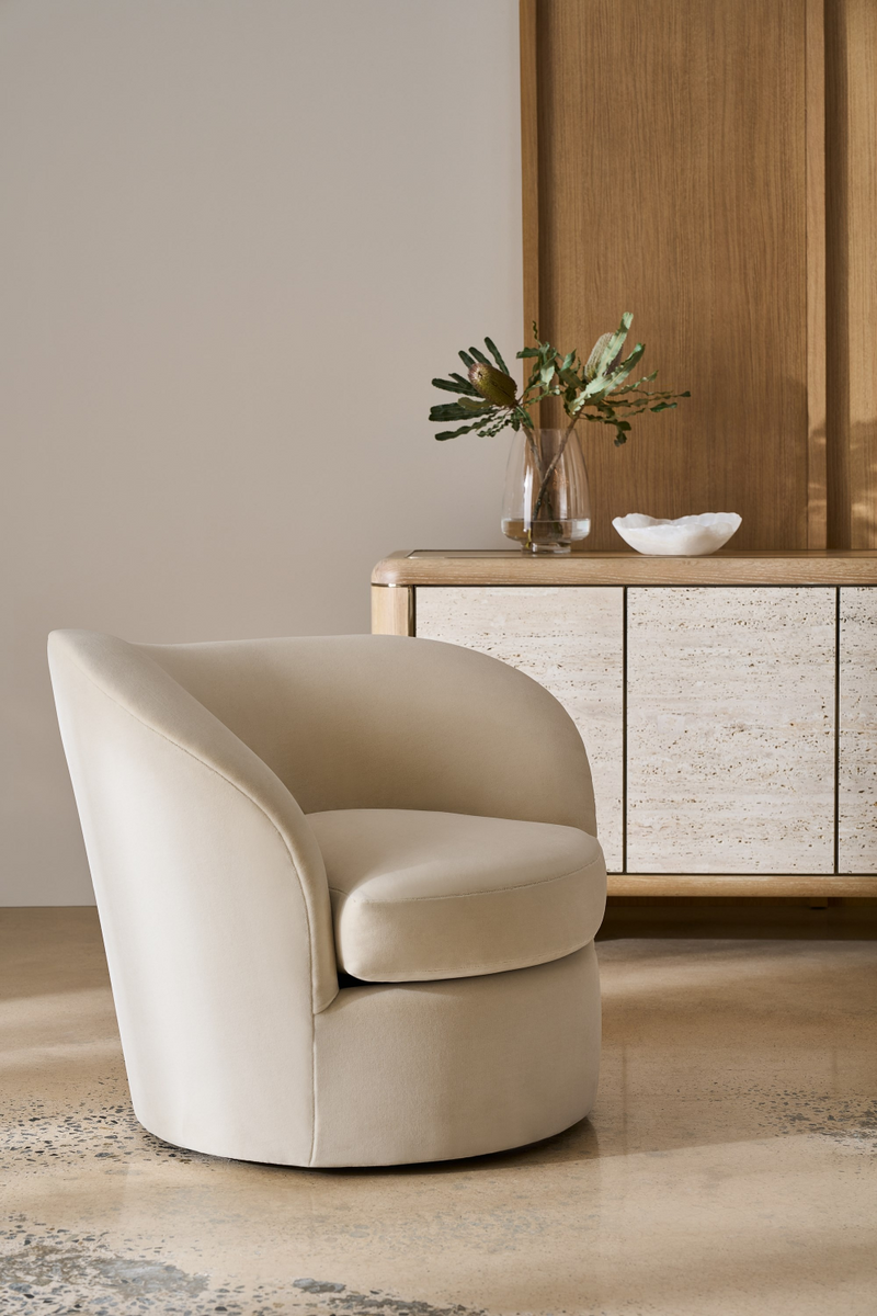 Travertine 4-Door Sideboard | Caracole Mojave | Oroatrade.com
