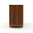 Smoked Walnut 4-Door Sideboard | Caracole Altura