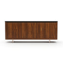 Smoked Walnut 4-Door Sideboard | Caracole Altura