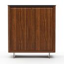Smoked Walnut 2-Door Cabinet | Caracole Altura