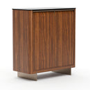 Smoked Walnut 2-Door Cabinet | Caracole Altura