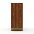 Smoked Walnut 2-Door Cabinet | Caracole Altura