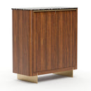 Smoked Walnut 2-Door Cabinet | Caracole Altura