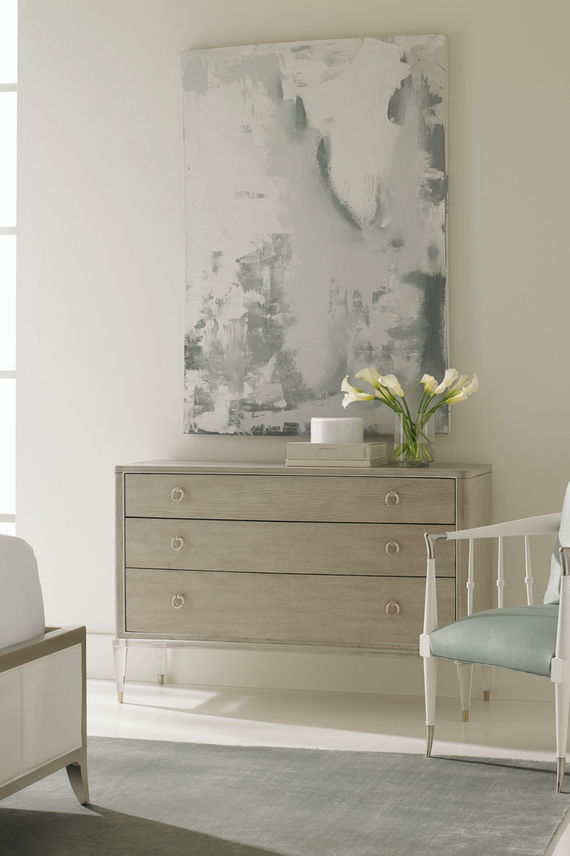 Light Gray Modern Dresser | Caracole Floating Away | Oroatrade.com