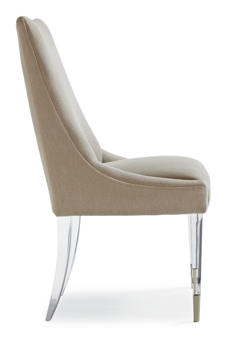 Taupe Linen Dining Chair | Caracole I'm Floating! | Oroatrade.com
