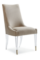 Taupe Linen Dining Chair | Caracole I'm Floating! | Oroatrade.com