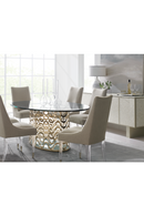 Taupe Linen Dining Chair | Caracole I'm Floating! | Oroatrade.com