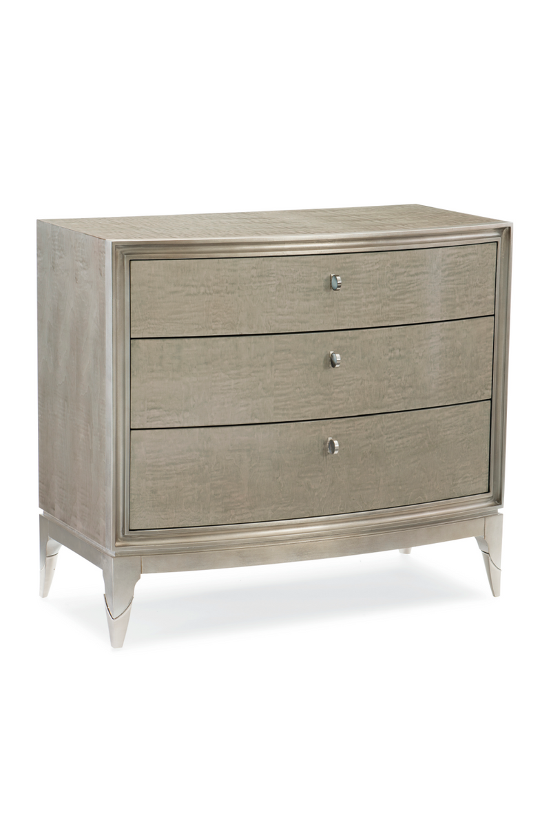 Silver Leaf 3-Drawer Nightstand | Caracole Rise And Shine | Oroatrade.com