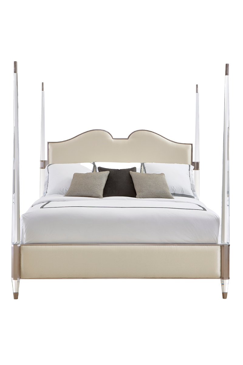 Cream Modern Classic Bed | Caracole The Post Is Clear | Oroatrade.com