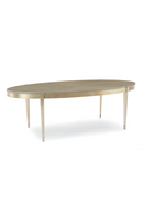 Silver Leaf Oval Dining Table | Caracole A House Favorite | Oroatrade.com