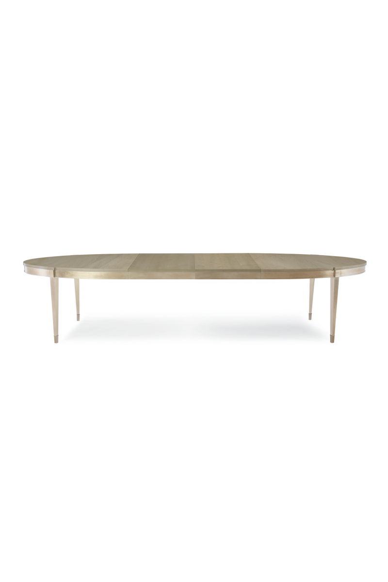 Silver Leaf Oval Dining Table | Caracole A House Favorite | Oroatrade.com