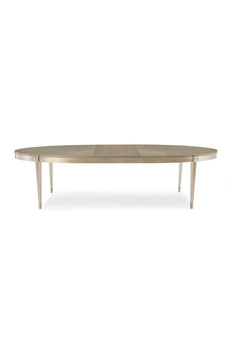 Silver Leaf Oval Dining Table | Caracole A House Favorite | Oroatrade.com