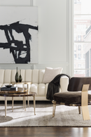 Gold Leaf Round Side Table | Caracole Honey Bunch | Oroatrade.com