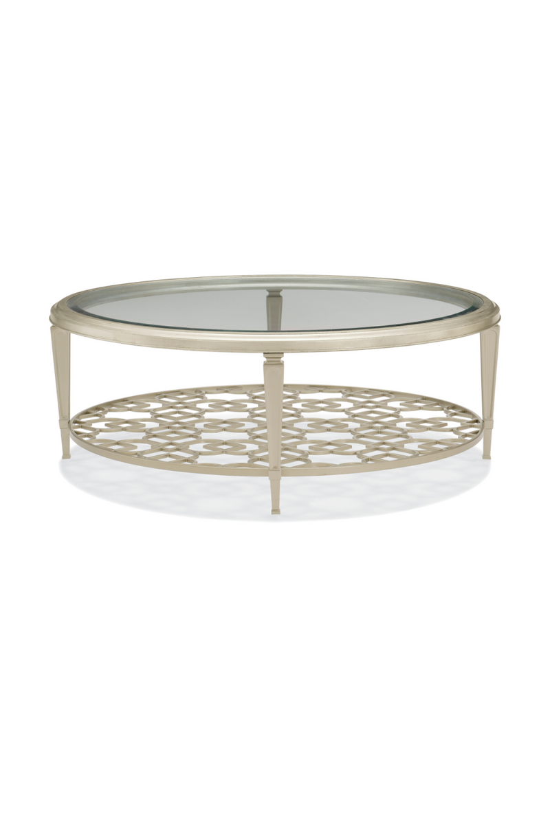 Bevelled Glass Coffee Table | Caracole Social Gathering | Oroatrade.com
