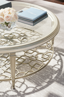 Bevelled Glass Coffee Table | Caracole Social Gathering | Oroatrade.com