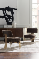 Modern Curved Media Unit | Caracole Prime Time | Oroatrade.com