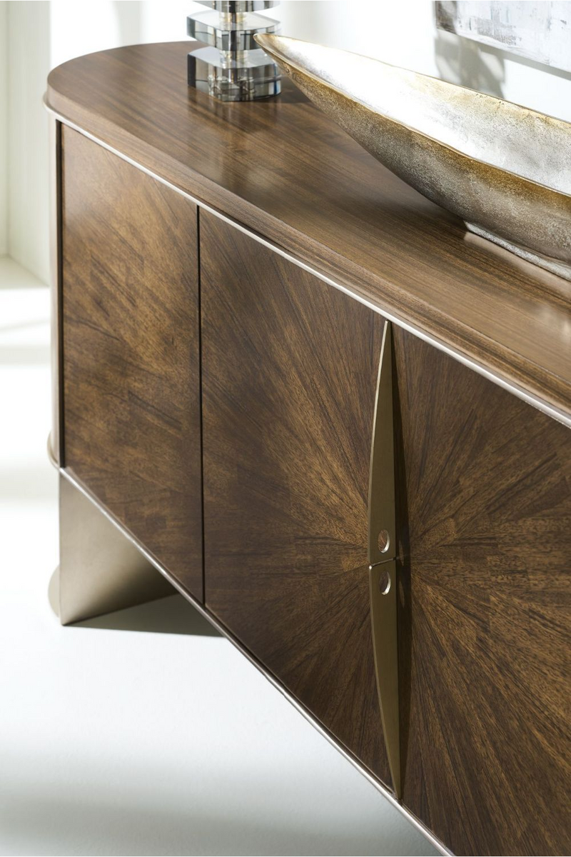 Modern Curved Media Unit | Caracole Prime Time | Oroatrade.com
