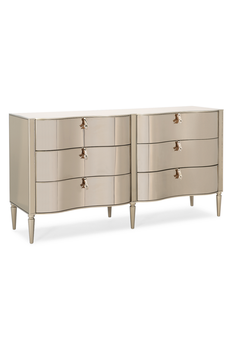 Gold 6-Drawer Dresser | Caracole Wonder-Full | Oroatrade.com