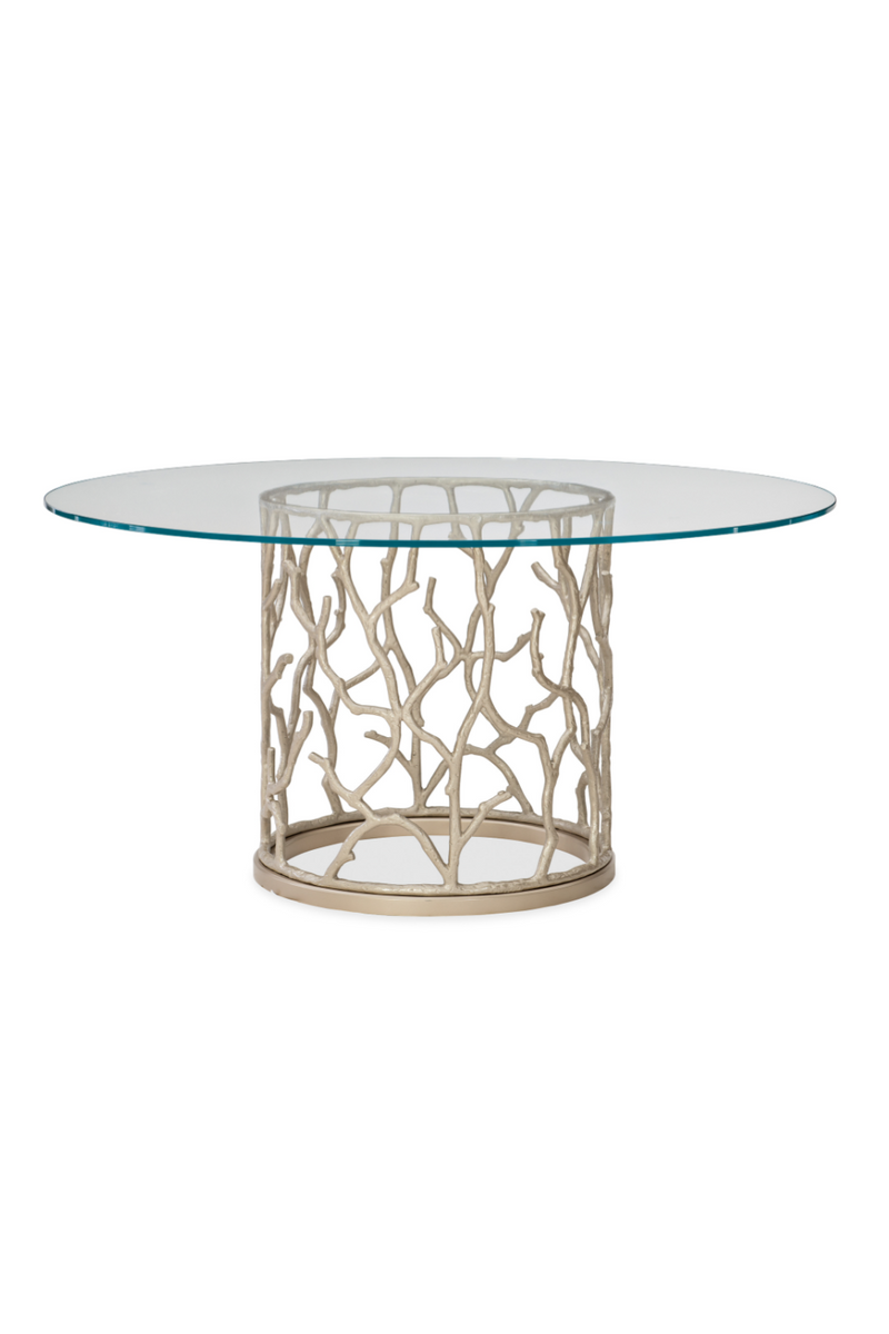 Round Glass Modern Dining Table | Caracole Around The Reef | Oroatrade.com