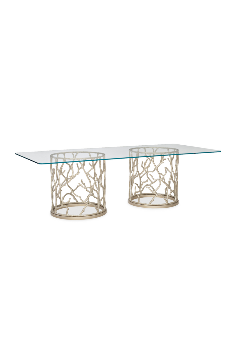 Rectangular Glass Modern Dining Table | Caracole Around The Reef | Oroatrade.com