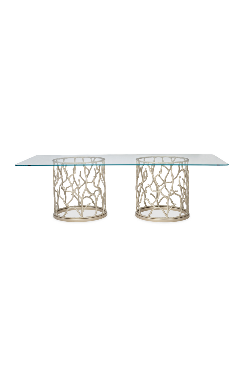 Rectangular Glass Modern Dining Table | Caracole Around The Reef | Oroatrade.com