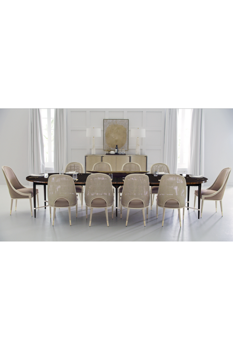Curved Glass 4-Door Sideboard | Caracole A New Day | Oroatrade.com
