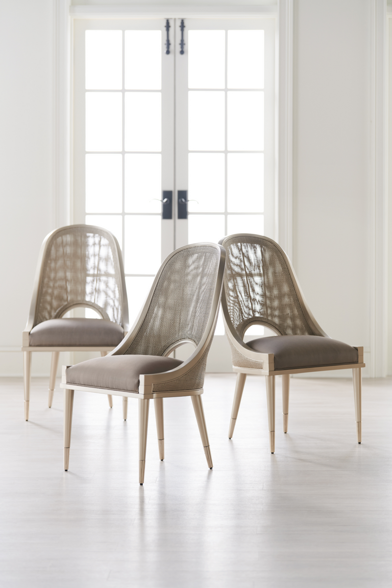 Cut-Out Back Dining Chair | Caracole Cane I Join You | Oroatrade.com