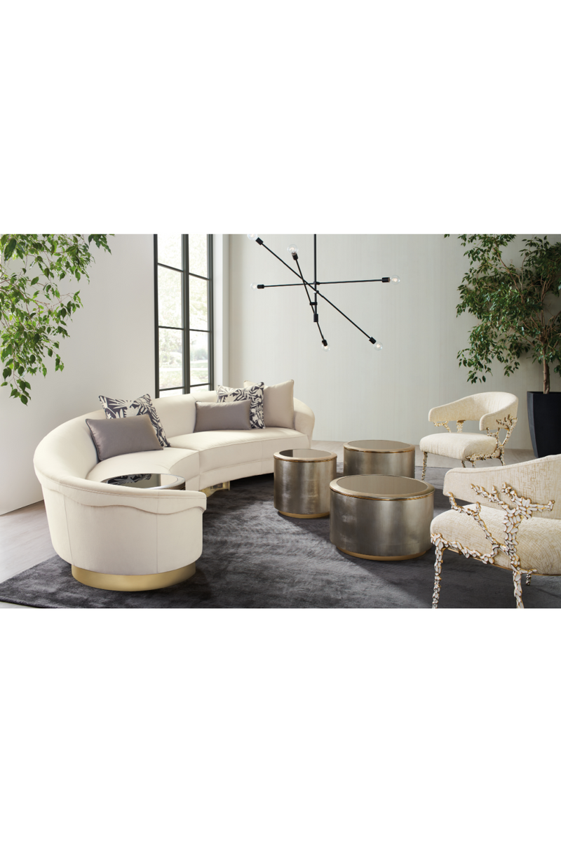 Gold Round Coffee Table | Caracole Circle In Time | Oroatrade.com