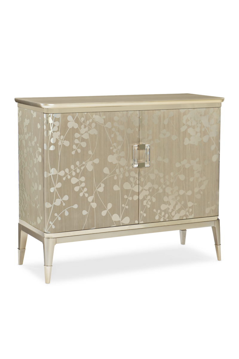 Leaf Patterned Taupe Sideboard | Caracole A Shimmer Of Light | Oroatrade.com