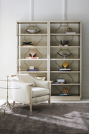 Taupe Metallic Modern Shelf | Caracole Going Up | Oroatrade.com