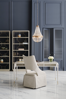 Taupe Metallic Modern Shelf | Caracole Going Up | Oroatrade.com