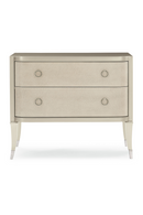 Soft Metallic 2-Drawer Nightstand | Caracole Perfect Match | Oroatrade.com