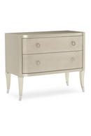 Soft Metallic 2-Drawer Nightstand | Caracole Perfect Match | Oroatrade.com
