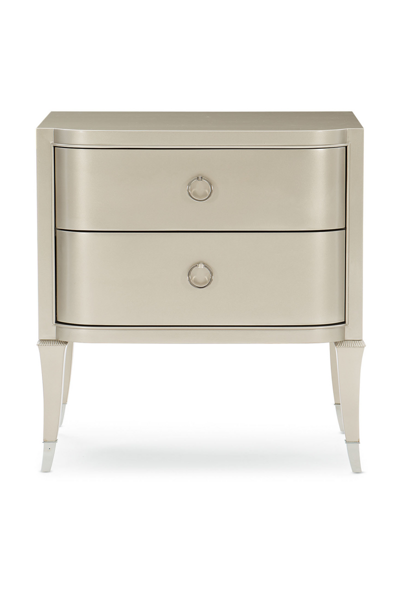 Soft Silver 2-Drawer Nightstand | Caracole Significant Other | Oroatrade.com