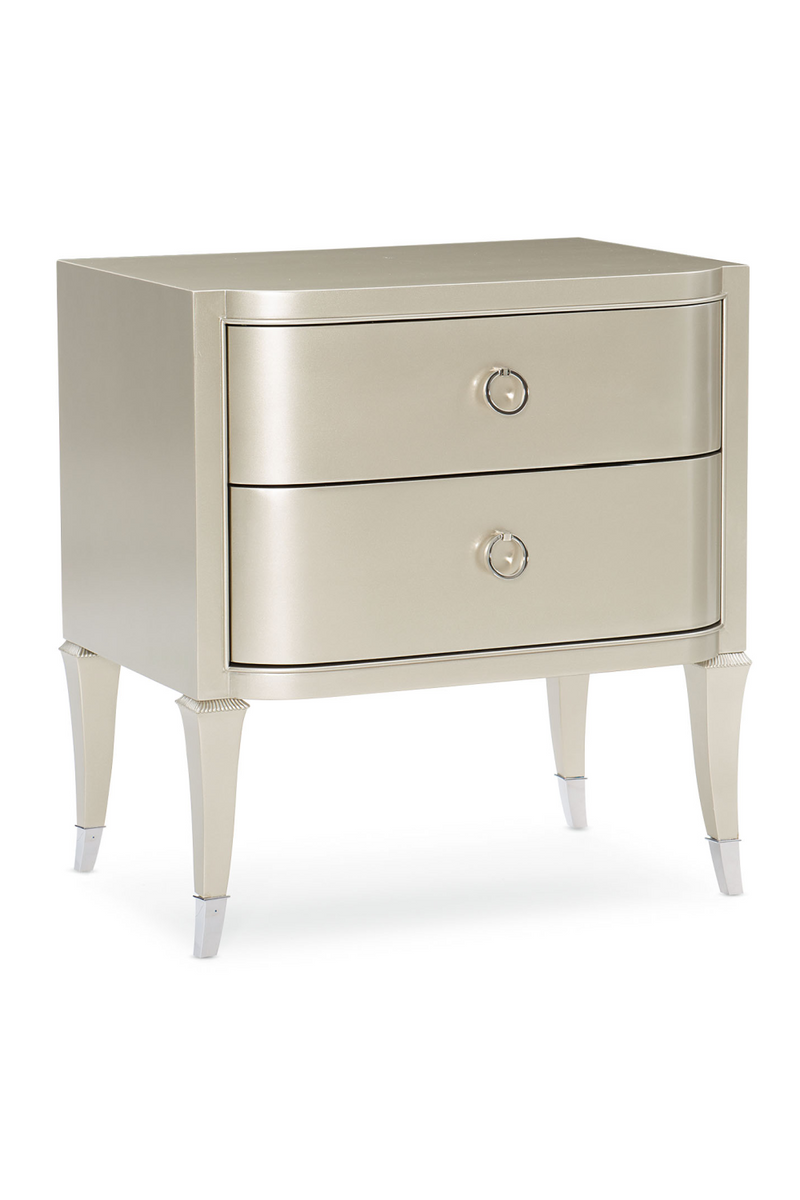 Soft Silver 2-Drawer Nightstand | Caracole Significant Other | Oroatrade.com