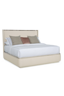 Modern Minimalist Cream Bed | Caracole Dream Big | Oroatrade.com