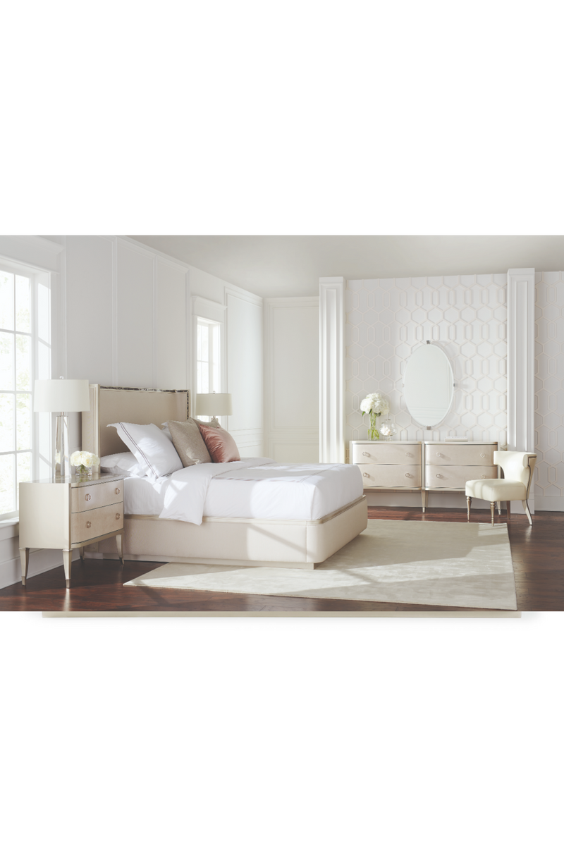 Cream Upholstered California King Bed | Caracole Dream Big | Oroatrade.com
