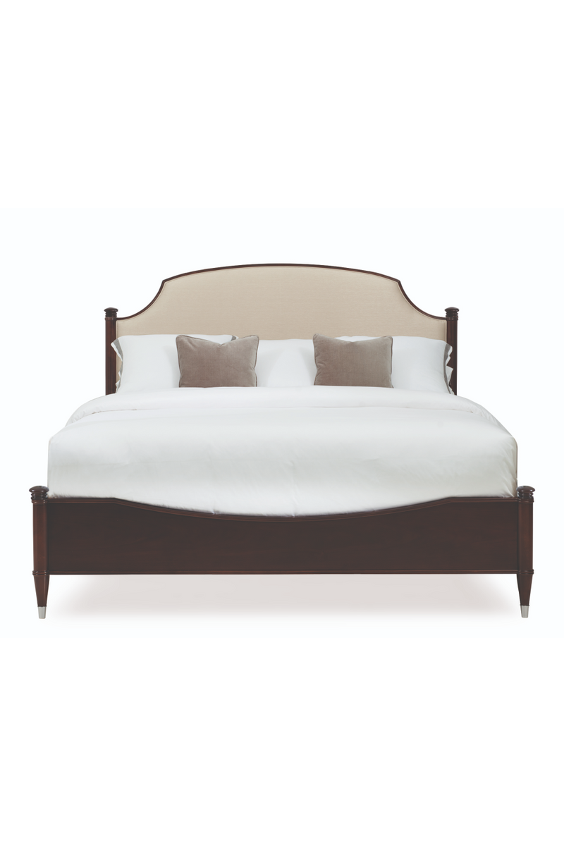 Brown Upholstered California King Bed | Caracole Crown Jewel | Oroatrade.com