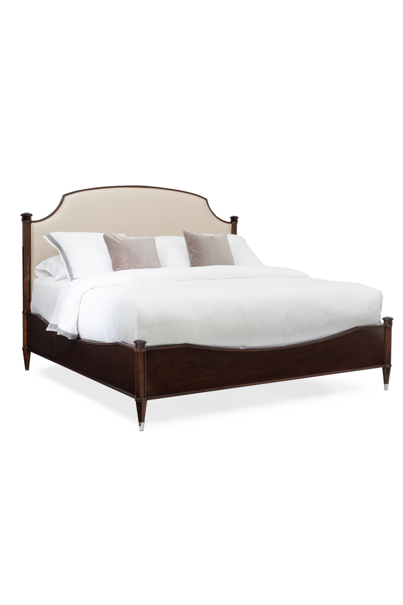 Brown Upholstered California King Bed | Caracole Crown Jewel | Oroatrade.com