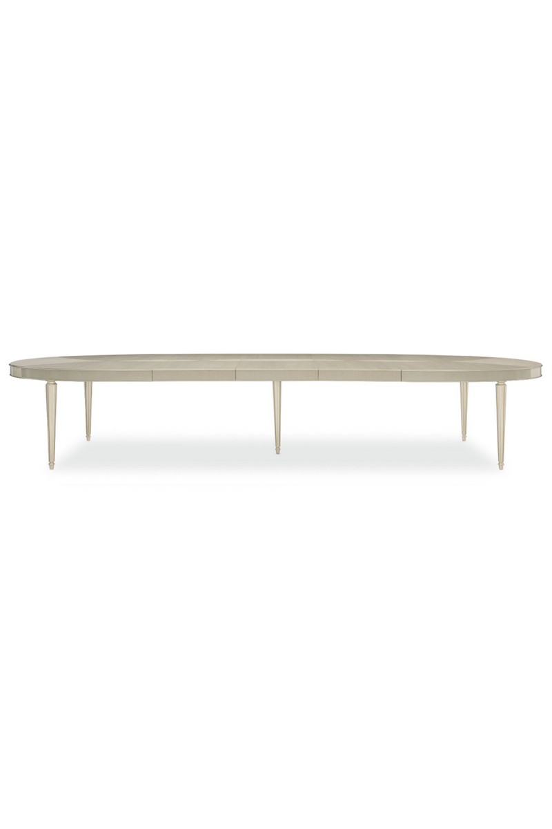 Oval Silver Dining Table | Caracole The Source | Oroatrade.com