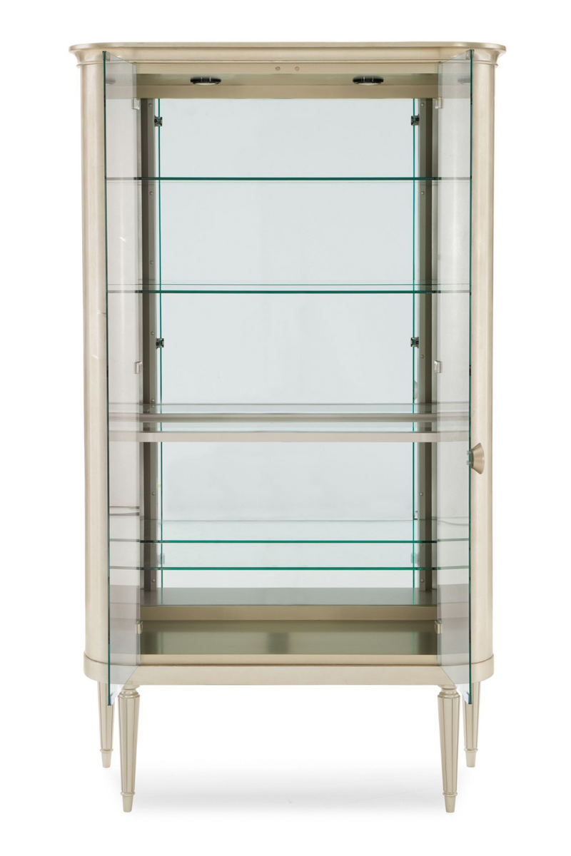 Silver Leaf Display Cabinet | Caracole Time To Reflect