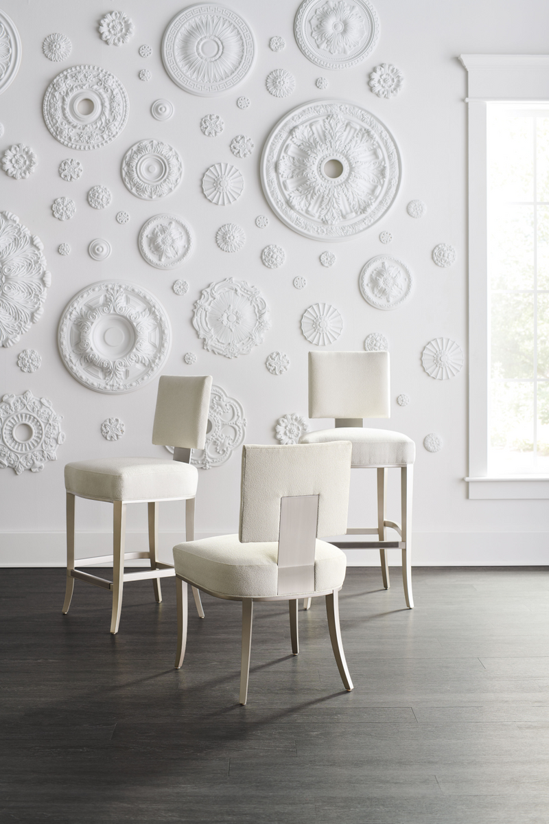 Sateen Modern Klismos Dining Chair (2) | Caracole Reserved Seating | Oroatrade.com