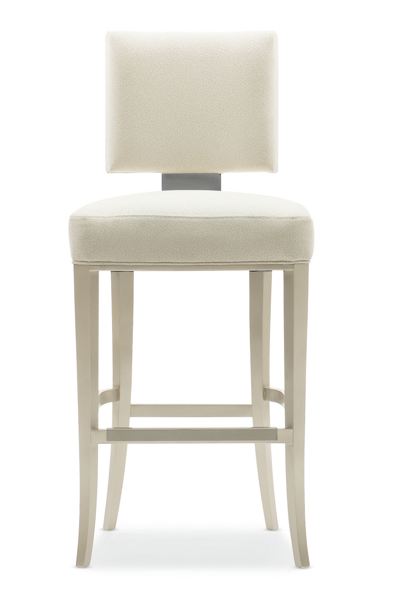 Neutral-Toned Bar Stool | Caracole Reserved Seating | Oroatrade.com
